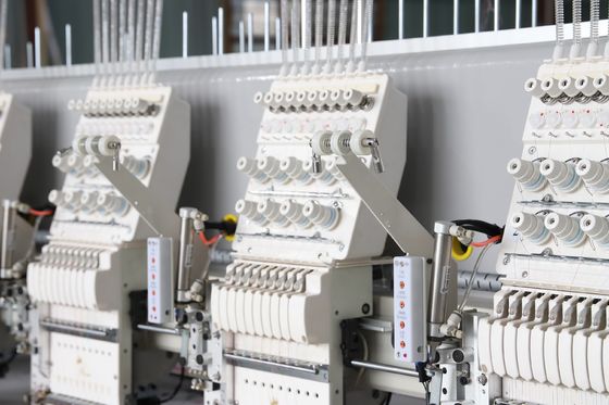 220V 380V Twin Sequin High Speed Embroidery Machine 9 βελόνα 20 κεφαλές