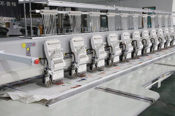 220V 380V Twin Sequin High Speed Embroidery Machine 9 βελόνα 20 κεφαλές