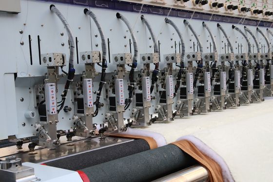 28 βελόνες διπλής όψης μηχανή κεντήματος κουβέρτας με κεντήματα κορδών