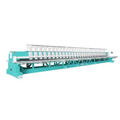 30 Κεφαλές 9 βελόνες Flat Embroidery Machine με διπλό Cam Single Reciprocator