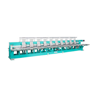 Μεγάλη ταχύτητα 1200RPM Μονή μηχανή κεντήματος Sequin 10 κεφαλή με πλαίσιο αλουμινίου